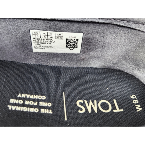 Toms faux snakeskin print Flats Loafers women's size 9.5 - Picture 7 of 7